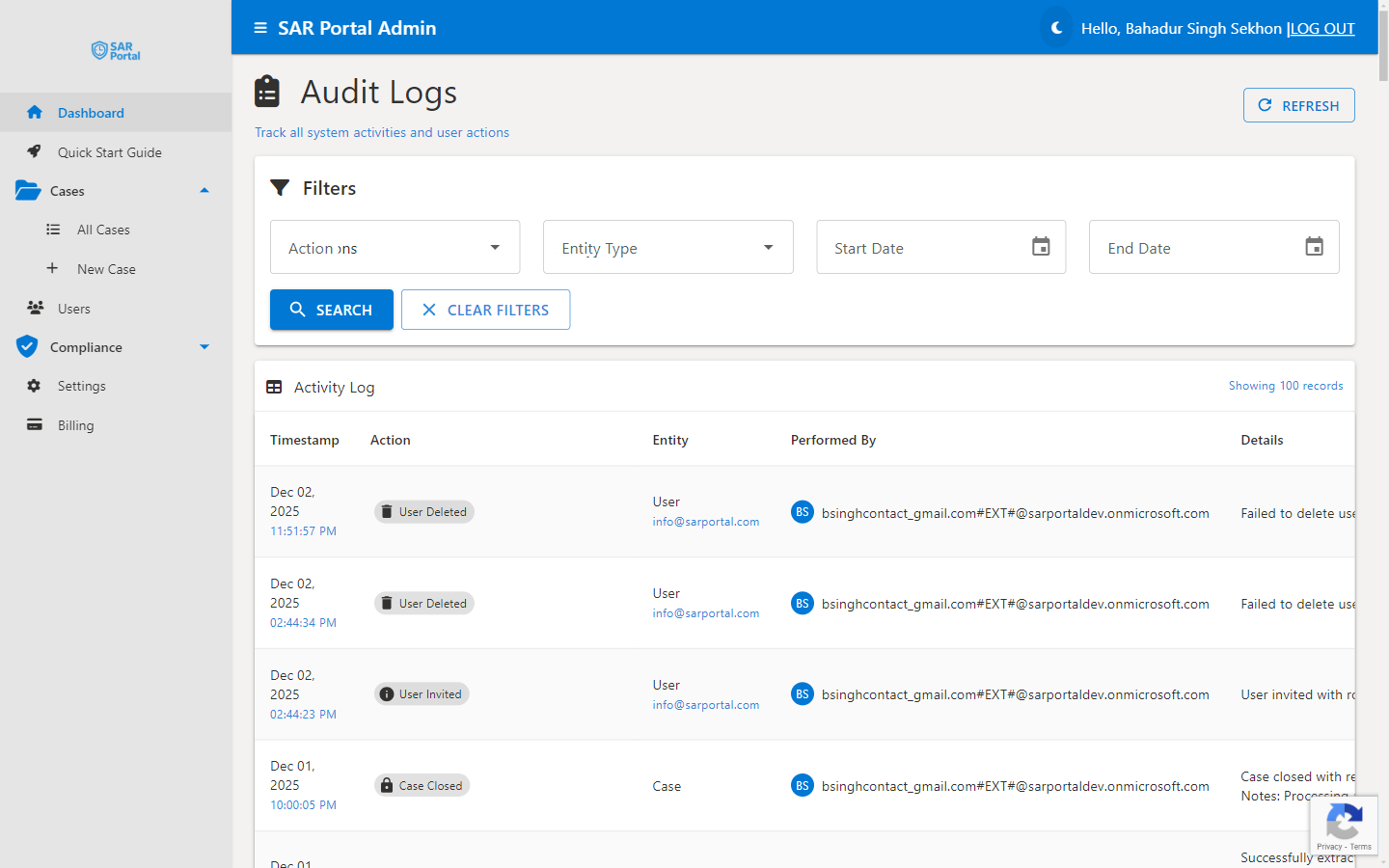 Audit Logs